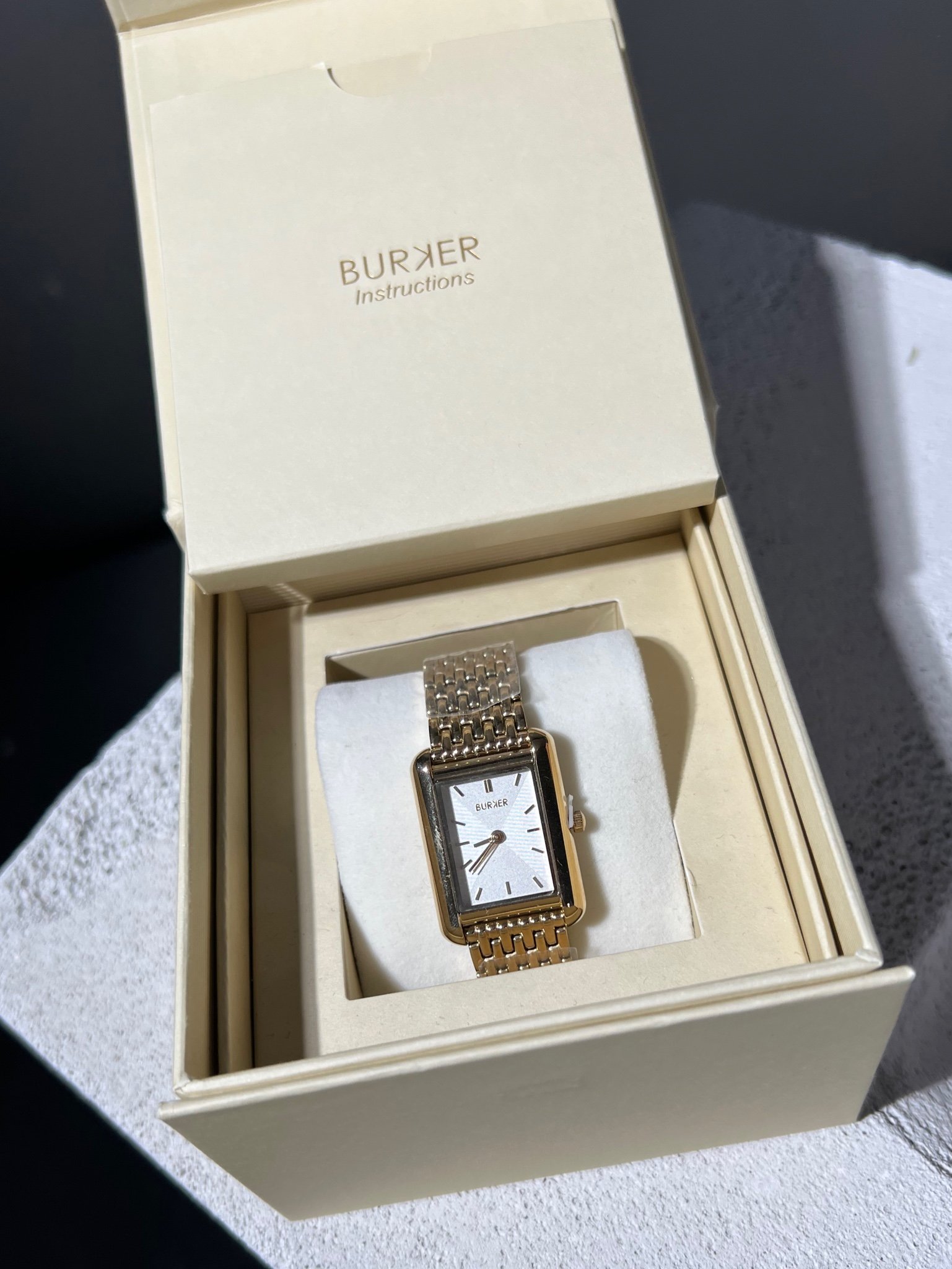 Часы Burker Olivia Gold White